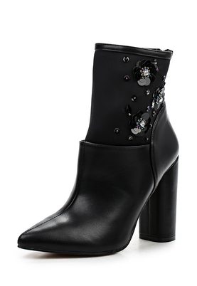 LOST INK  AMELIA SEQUIN BLOCK HEEL ANKLE BOOT