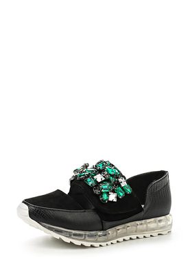 LOST INK  SPARKLE EMBELLISHED VELCRO STRAP PLIMSOLL