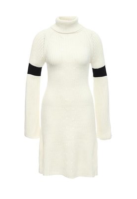 LOST INK  THE STRIPE SLEEVE ROLL NECK DRESS